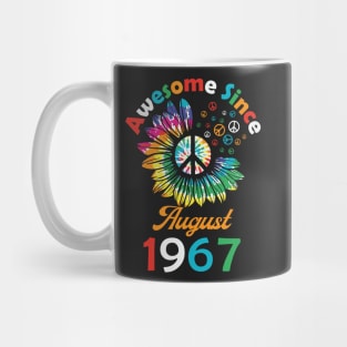 Funny Birthday Quote, Awesome Since August 1967, Retro Birthday Mug